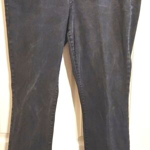 Lane Bryant Black Straight Leg Denim
